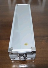 Aluminum Frame Storage Box Case, Holds Slab Coin Holders, Large 8 Compartment