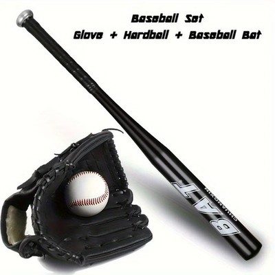 Teenager Baseball Training Set Catcher's Mitt Aluminium Schläger Anfängerset