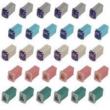 Mcase FMM Fuses Assortment 15 20 25 30 40 Amp Micro Cartridge Fuse 30 Flosser...