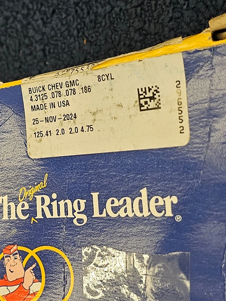 Anillo de pistón del motor Hastings 2M645030 para Select 62-76 Buick Chevrolet Pontiac Foto 3 de 4