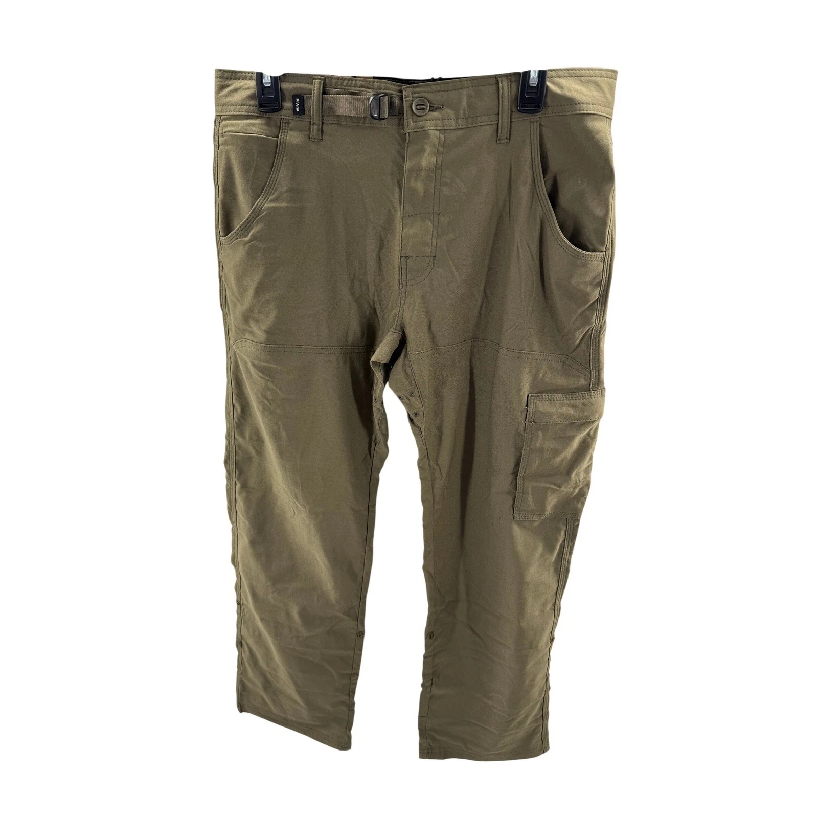 Prana Stretch Zion Pant II Mens Slate Green Straight Leg Cargo Hiking 32x30 New