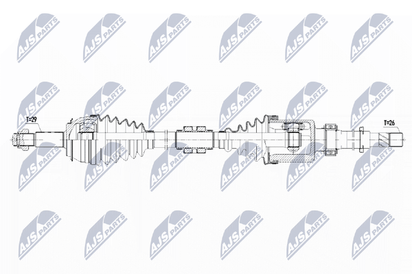 Antriebswelle Nty NPW-NS-074 FüR Qashqai Nissan 2 J11 Dig-image