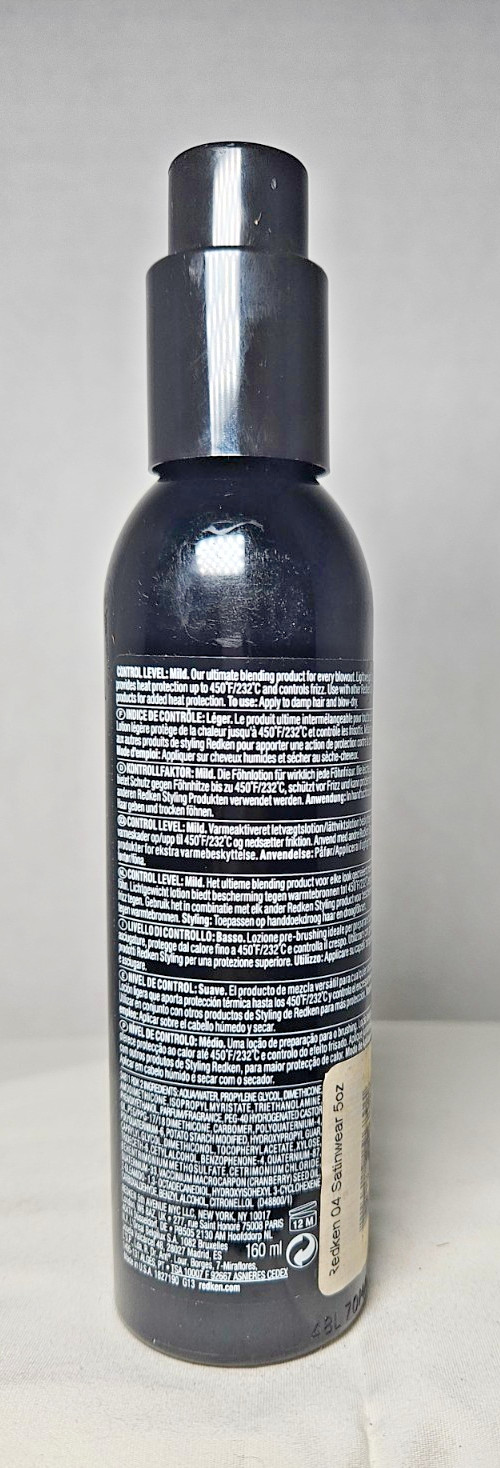 Redken Satinwear 02 Prepping Blow Dry Lotion 5.4 Oz