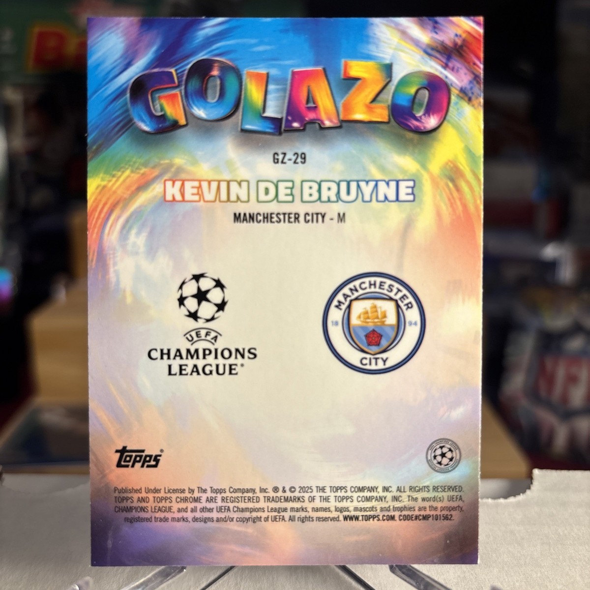 ケビン デブルイネ Topps Chrome リフラクター PSA 10 Kevin de Bruyne 2024-25 Topps Chrome UEFA GOLAZO Refractor