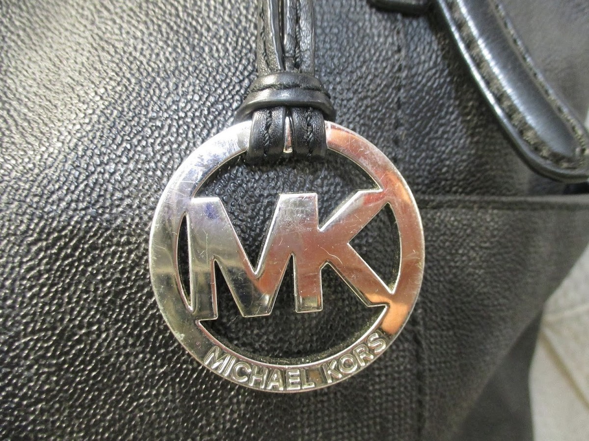 Michael Kors Jet Set MD Travel Tote Bag Black MK Signature