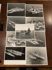Lot 9 US Navy Ship Photos 8x10 Naval Photographic Center WWII Era