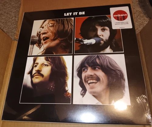 THE BEATLES LET IT BE TARGET EXCLUSIVE VINYL T-SHIRT LARGE BUNDLE BOX SET SEALED