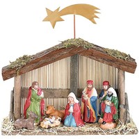 Pearl 2Er-Set Weihnachts-Krippe (10-Teilig) Mit Handbemalten Porzellan-Figur