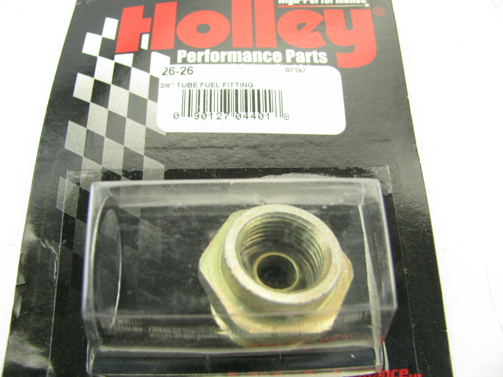 Holley 26-26 Fuel Bowl Inlet Fitting - Inverted Flare 3/8" - 7/8"-20 X 5/8"-18