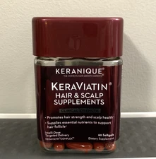 Sealed! Keranique KeraViatin Hair & Scalp Health Supplement 60 Softgels New