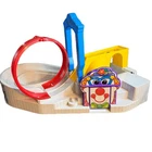 Fisher Price Little People Fun Park Train Track Red Loop Clown Gate Vintage Toy
