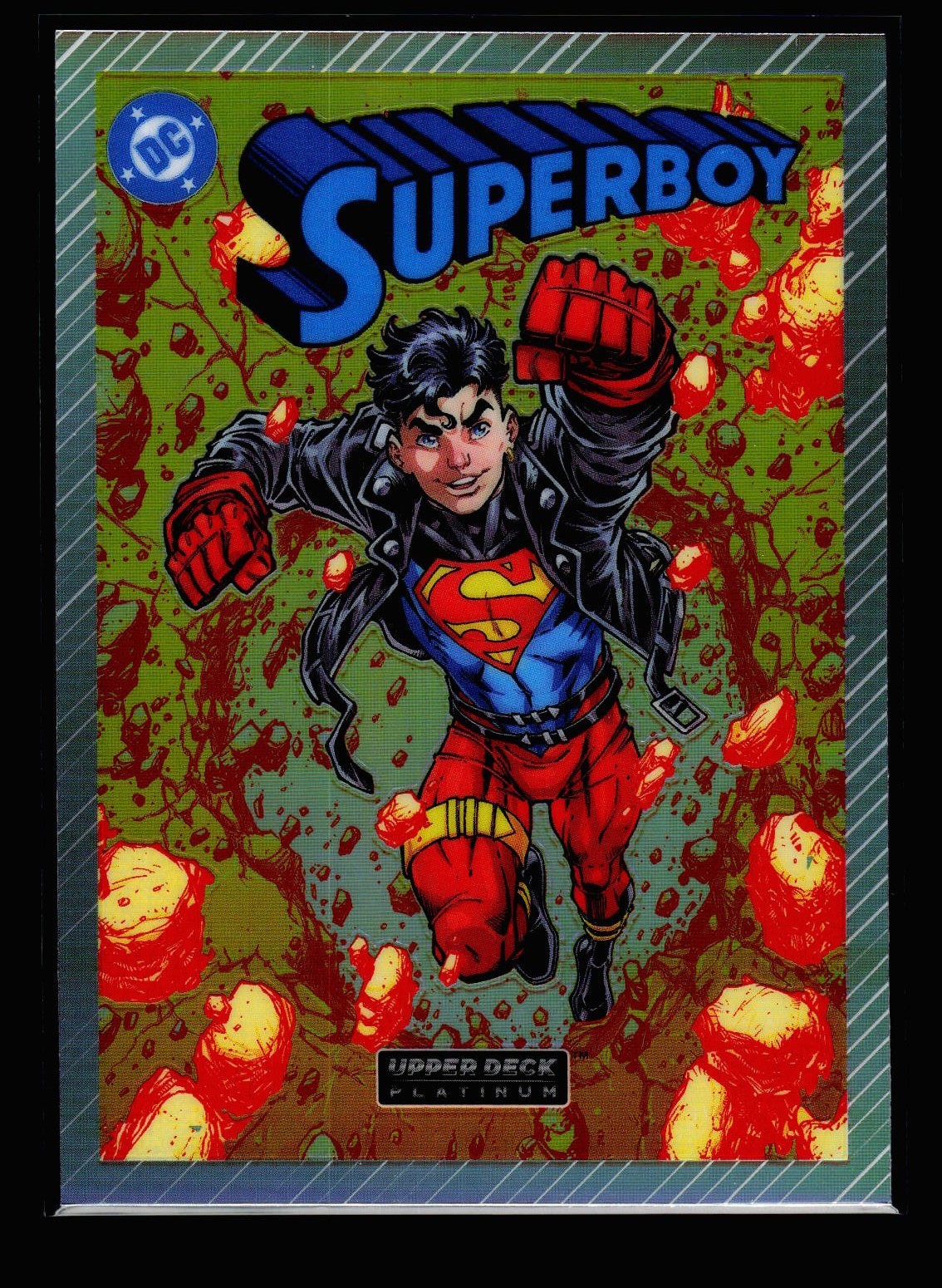 2026 Upper Deck Platinum DC Card-#VC9 Variant Cover SUPERBOY Rainbow --
