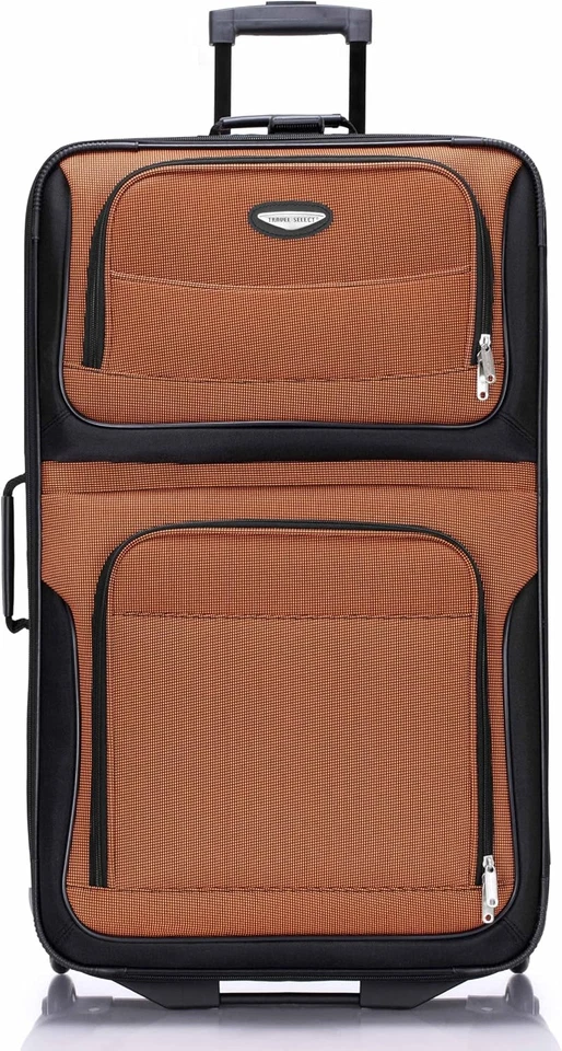 Amsterdam - Trolley Verticale Espandibile, Arancione, Checked-Large 29-Inch, Ams - Immagine 2 di 4