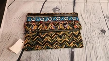 Woven Tweed Boho Purse Crossbody Clutch NWOT Bag