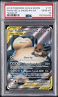 2019 POKEMON SUN & MOON TEAM UP #171 FULL ART/EEVEE & SNORLAX GX PSA 10