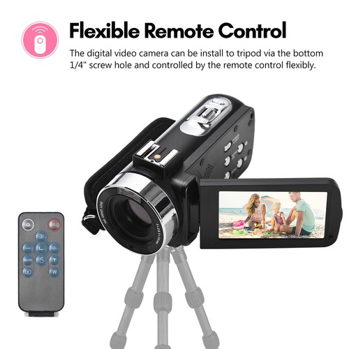 FHD 1080P Digital Video Camera Camcorder DV Recorder 30MP 18X Digital Zoom VLST
