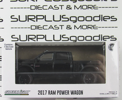 2024 Greenlight 1:64 LIFTED Black 2017 DODGE RAM 2500 POWER WAGON