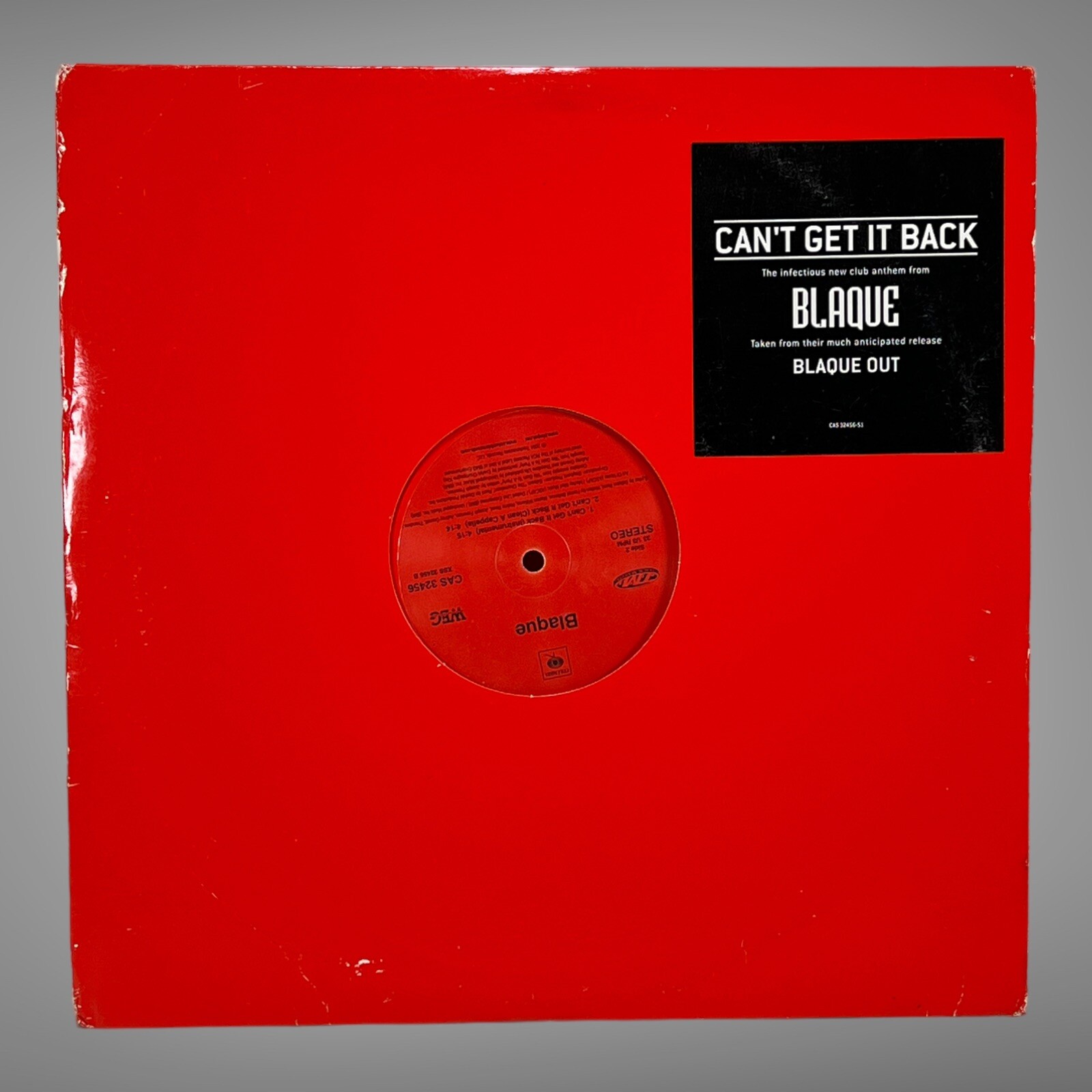 Blaque Blaque Out Can’t Get it Back 12” Trackmasters Good Condition | eBay