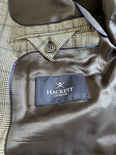 Stunning Hackett Bold Prince Of Wales POW Checked 100% Wool Suit RRP £850 - Picture 9 of 15