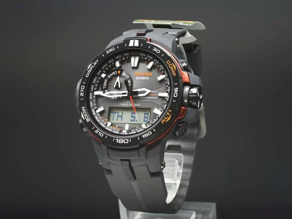 Kor hverdagskost spids Casio Protrek Analog-Digital Triple Sensor Men&#039;s Watch PRW-6000Y-1 |  eBay