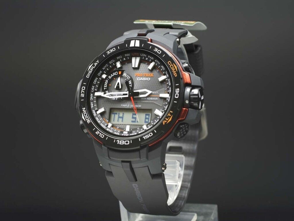 Casio Protrek Analog-Digital Triple Sensor Men's Watch PRW-6000Y-1