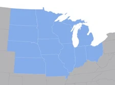TOPO GPS Map for Garmin US MidWest States IL IN IO KN MI MN MO NE ND OH SD WI