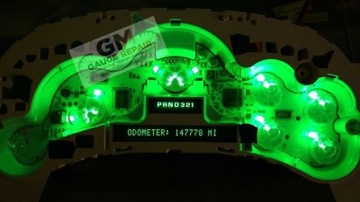 Speedo Cluster Green LED Upgrade Kit for GM Trucks and SUVs 2003 04 05 06 DIY