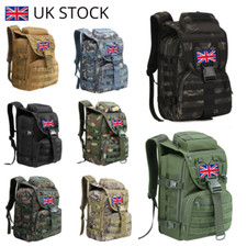 Backpack 40L fishing Large Capacity Tactical Combat Molle Rucksack X7 Inferno