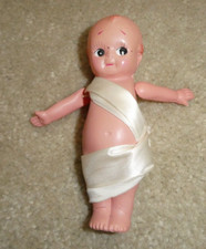 Vintage Japan Celluloid Jointed Girl Character Doll 5" Tall