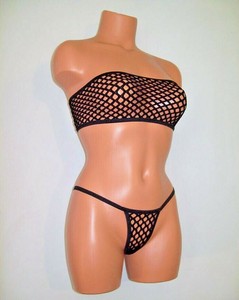 fishnet bandeau top
