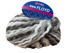 12 Kn&auml;uel - BBB Garn - Floyd - Farbe 70 Mehrfarbig Schwarz/Grau/Wei&szlig;
