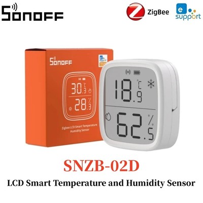 SONOFF SNZB-02D Zigbee LCD Smart Temperature Humidity Sensor Smart Home Remote R