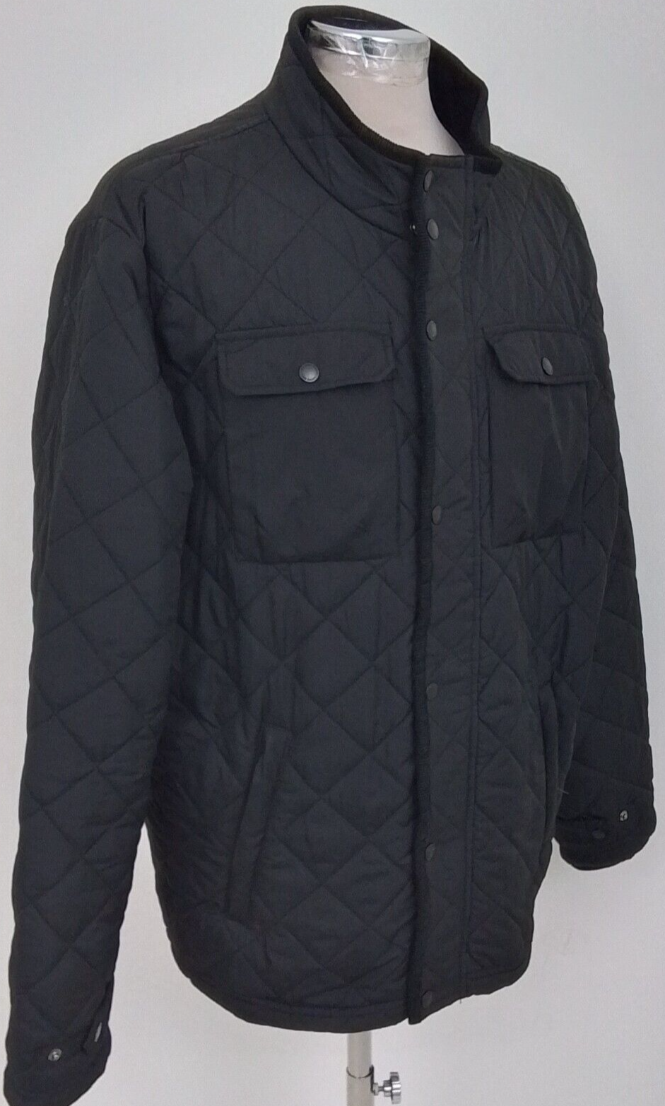 Easy Men's Quilted Jacket Size 2XL Black Quilted Jacket Used F1 eBay