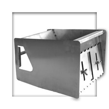 Mörtelschlitten aus Edelstahl  f. Dünnbettmörtel Mauerstärken von 10 - 42,5 cm