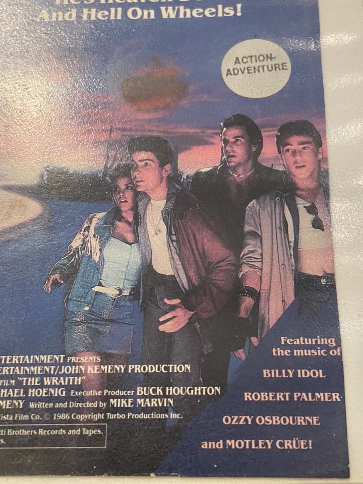 Vintage 1986 WRATH Charlie Sheen 80s Rock Sci-Fi VHS Cassette Tape Clamshell - Image 2 of 4