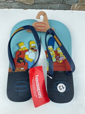 Havaianas The Simpsons Flip Flops Sandals Brazil Havaianas Simpsons Citrus Yellow 33/34 : Amazon.co.uk: Fashion main image 4