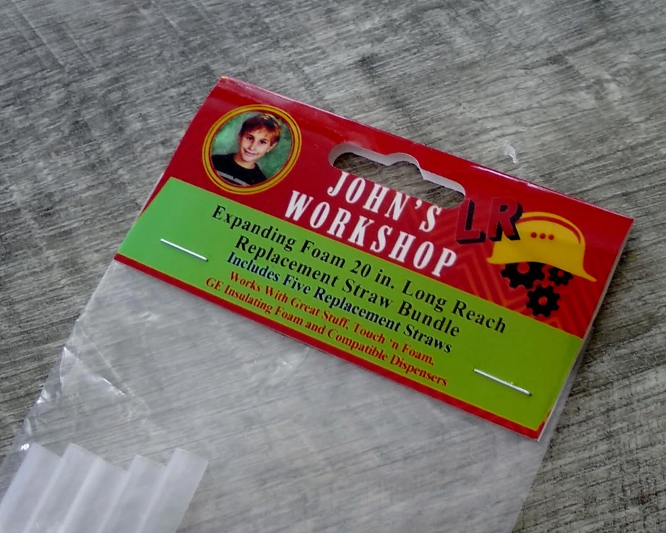 JOHN'S WORKSHOP LLC 5 Expanding Insulation 20" 'Long Reach' Straw Bundle - Great Stuff Foam Nozzles