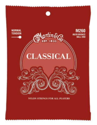 Martin M260 classic Nylon Saiten - Ball End - normal tension für Konzertgitarre