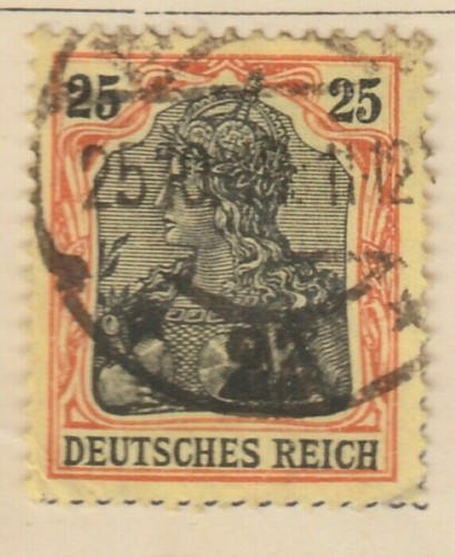 Germany 1906 25pf Wmk Lozenges fine used German Reich postage stamps A16P25F416