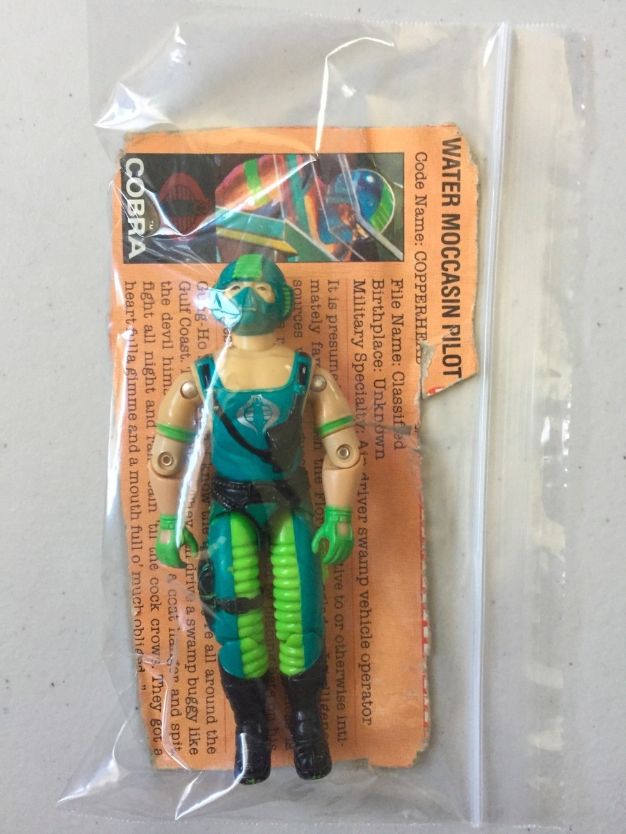 1984 GI Joe Cobra Copperhead Water Moccasin Pilot Loose Action