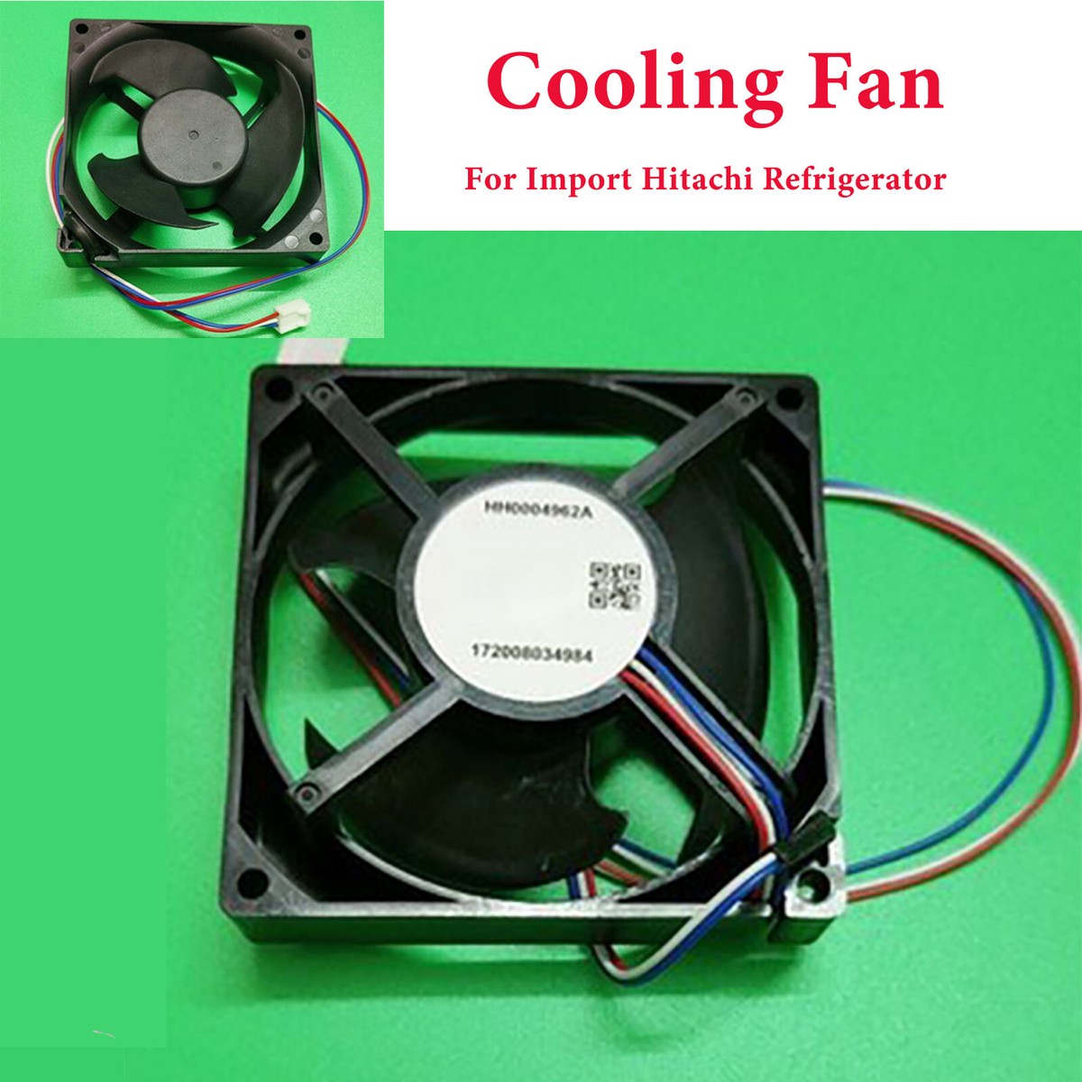 HH0004962A for Hitachi Refrigerator Cooling Fan Cooler Freezer Fan
