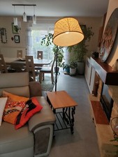 Lampadaire fer forgé fait main 1920