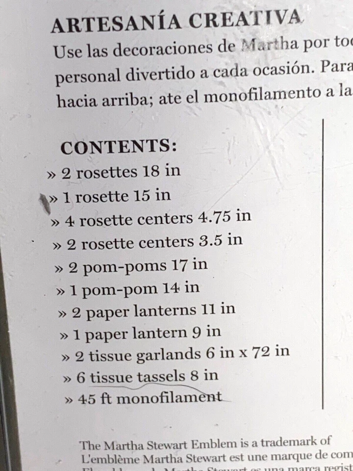 Dois (2) kits de decoração Martha Stewart, pom-pons e kit de decoração  - Imagem 4 de 4