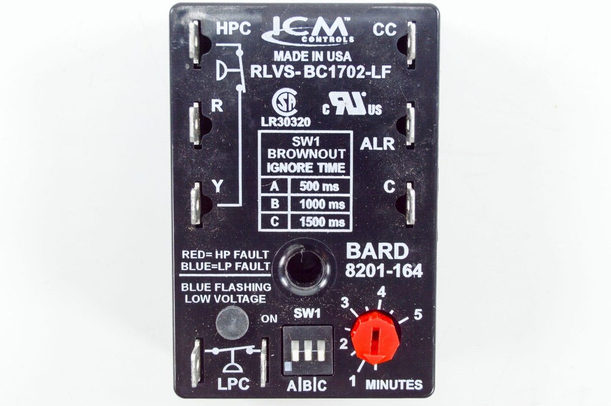 Bard 8201-164 Compressor Control Module Time Delay ICM Controls
