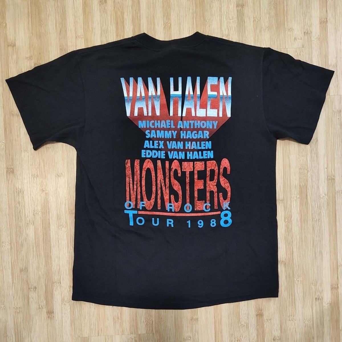 Vintage Van Halen 1988 Monsters of Rock Single Stitch Tour T