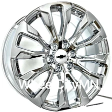 22" chrome OE replica 14025 wheels fits 2025 Chevy High Country Silverado 6x5.5