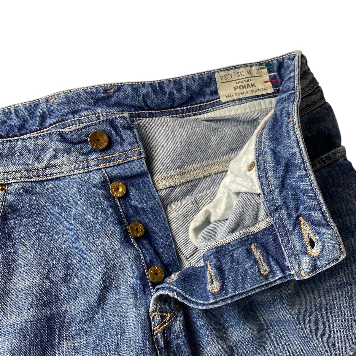 Diesel POIAK Blue Stretch Slim Tapered Fit Jeans W31 L32