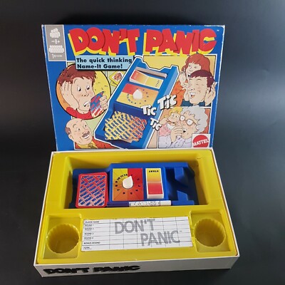 Vintage Don't Panic Spiel von Mattel ..1987 selten