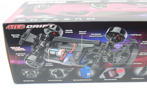 Traxxas TRX 105237 4 SCHWARZ Ford Mustang 4-TEC Drift 1:10 Brushed 2WD NEU - Bild 4 von 12
