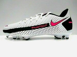 NIKE JR PHANTOM GT ACADEMY FG/MG - WHITE/PINK/BLACK (CK8476-160) | eBay